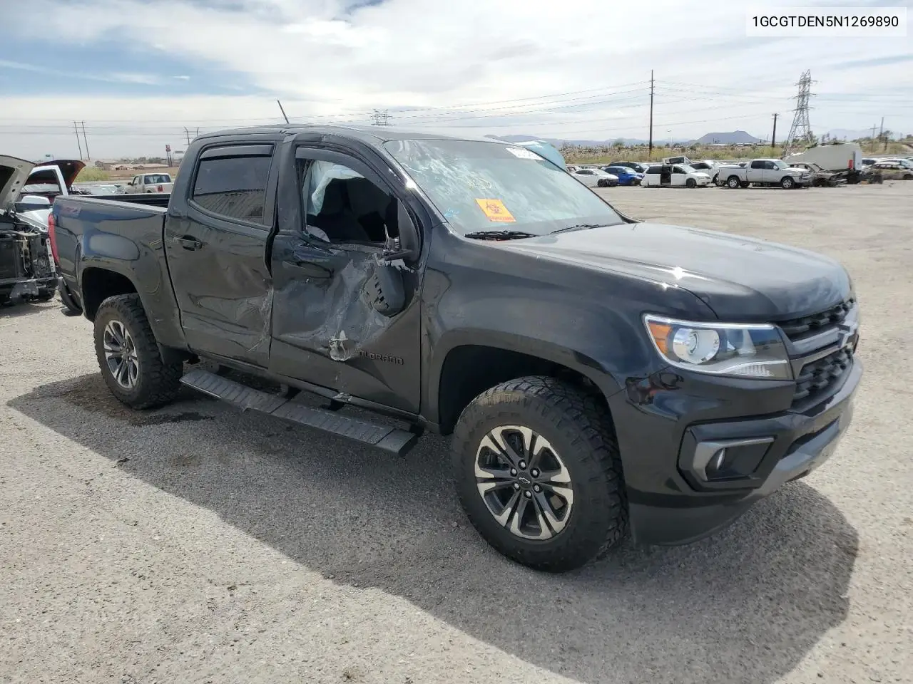 2022 Chevrolet Colorado Z71 VIN: 1GCGTDEN5N1269890 Lot: 57075455