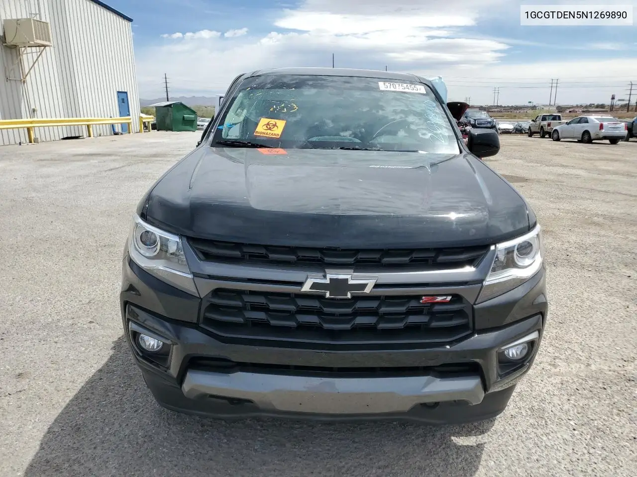 2022 Chevrolet Colorado Z71 VIN: 1GCGTDEN5N1269890 Lot: 57075455
