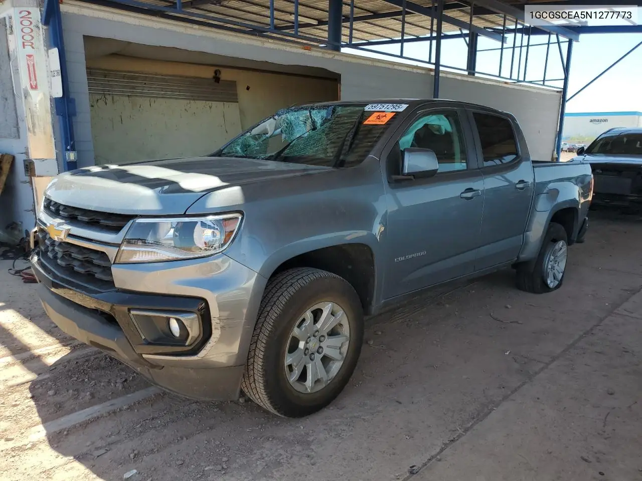 2022 Chevrolet Colorado Lt VIN: 1GCGSCEA5N1277773 Lot: 59751295