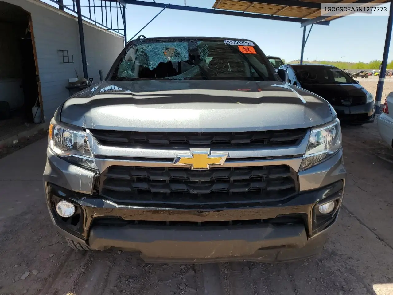2022 Chevrolet Colorado Lt VIN: 1GCGSCEA5N1277773 Lot: 59751295