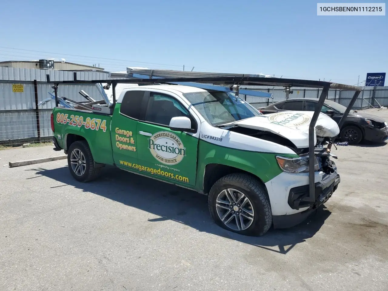 2022 Chevrolet Colorado VIN: 1GCHSBEN0N1112215 Lot: 60330755