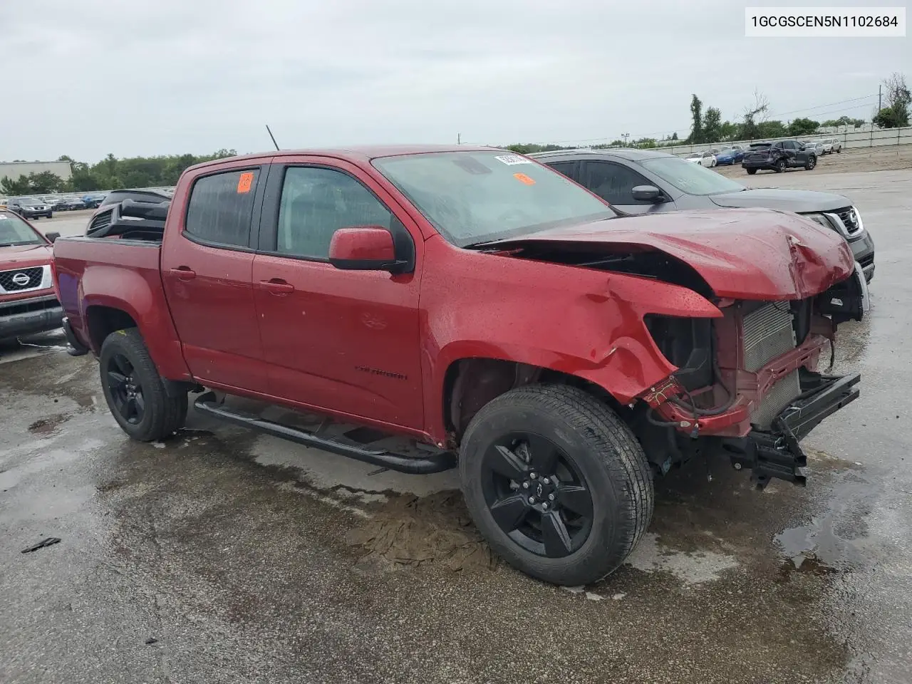 2022 Chevrolet Colorado Lt VIN: 1GCGSCEN5N1102684 Lot: 62501145