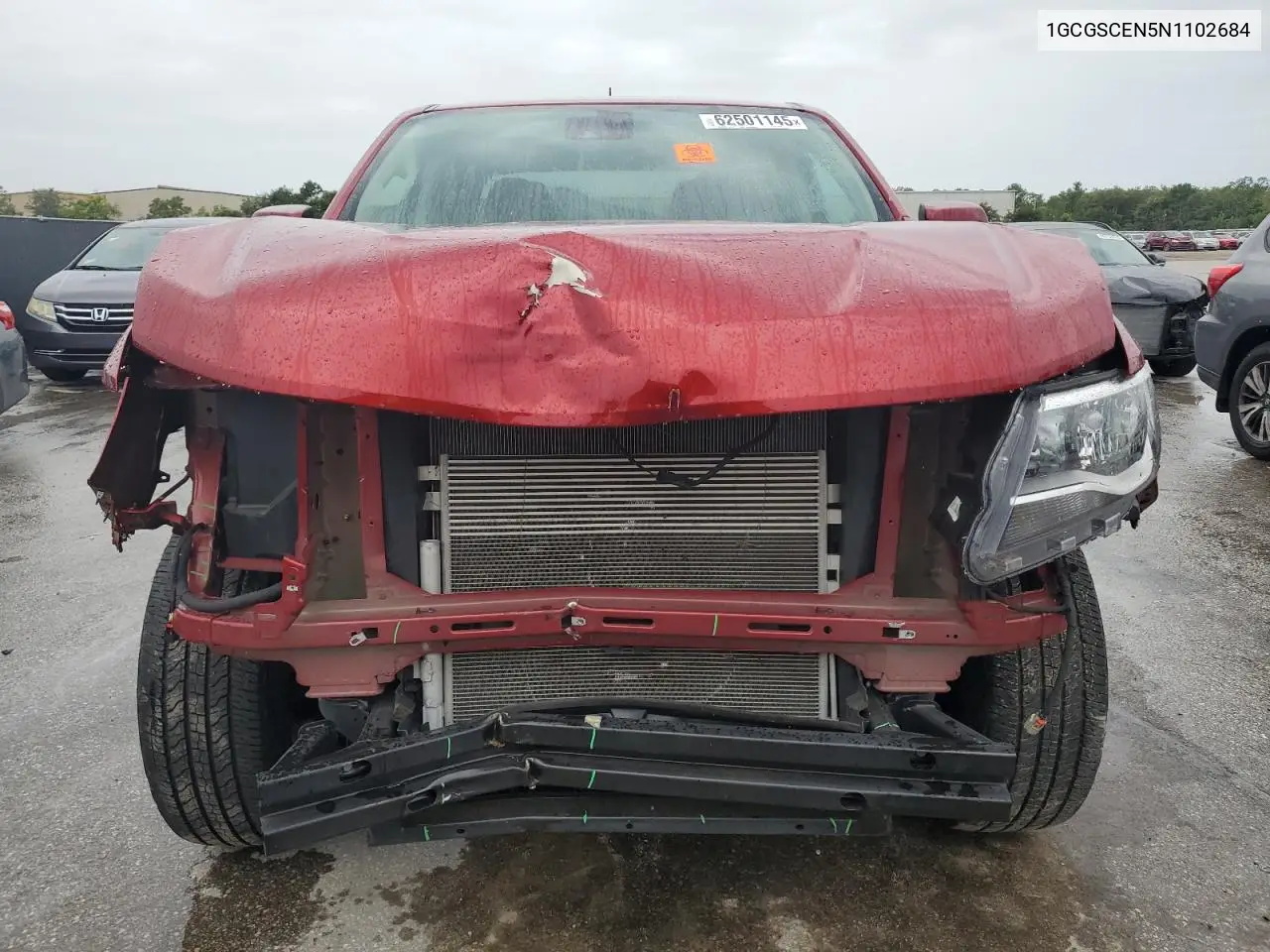 2022 Chevrolet Colorado Lt VIN: 1GCGSCEN5N1102684 Lot: 62501145