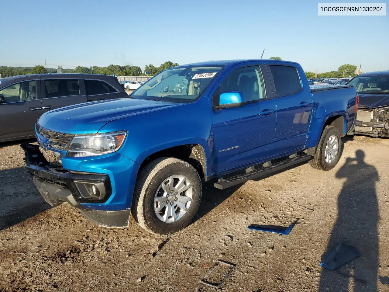 2022 Chevrolet Colorado Lt VIN: 1GCGSCEN9N1330204 Lot: 62593695