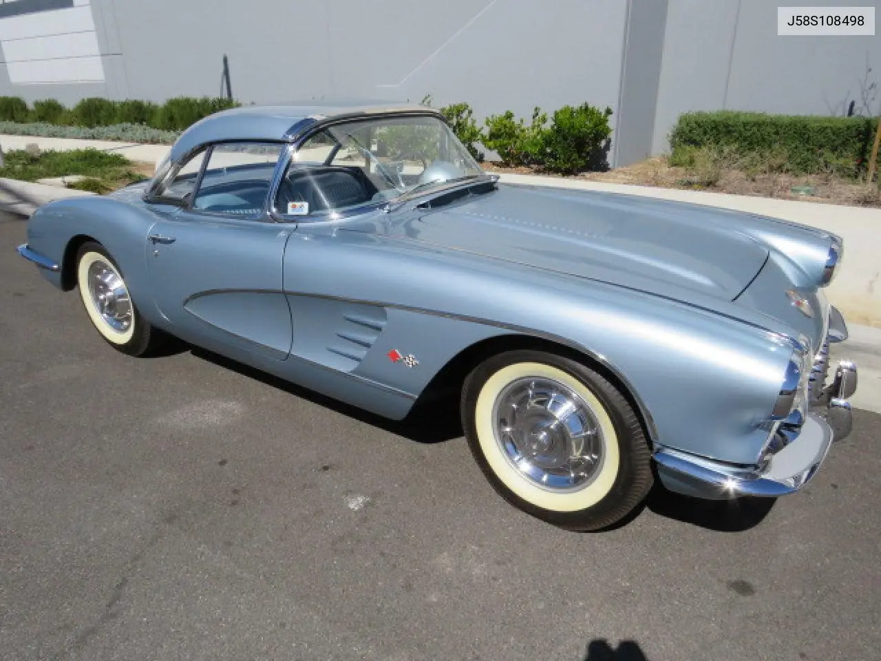 1958 Chevrolet Corvette VIN: J58S108498 Lot: 65831914