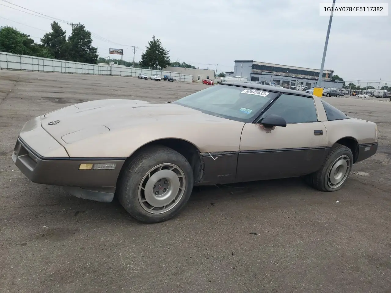 1984 Chevrolet Corvette VIN: 1G1AY0784E5117382 Lot: 60645635