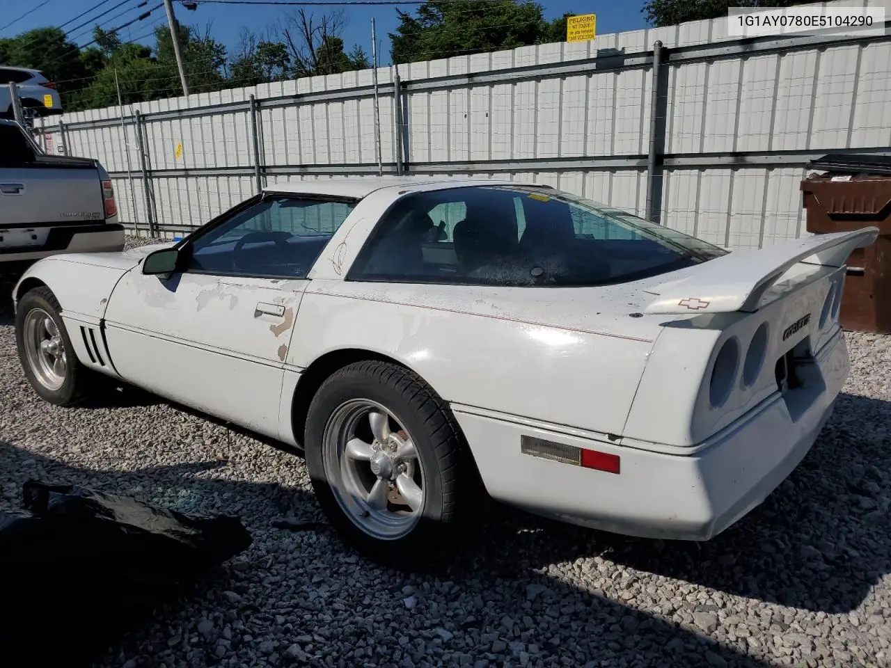 1984 Chevrolet Corvette VIN: 1G1AY0780E5104290 Lot: 63305005