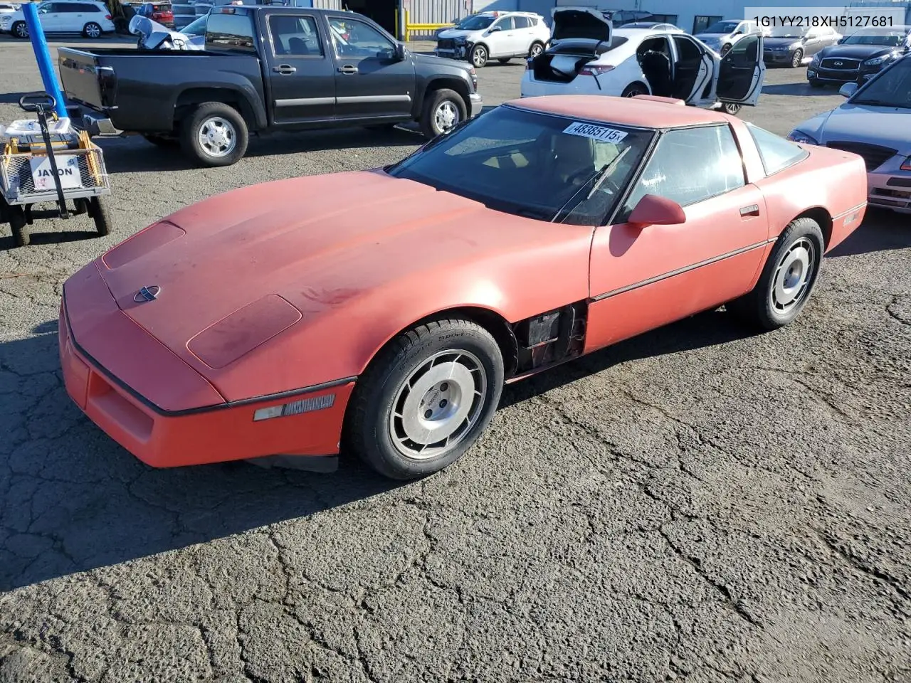 1987 Chevrolet Corvette VIN: 1G1YY218XH5127681 Lot: 48385115