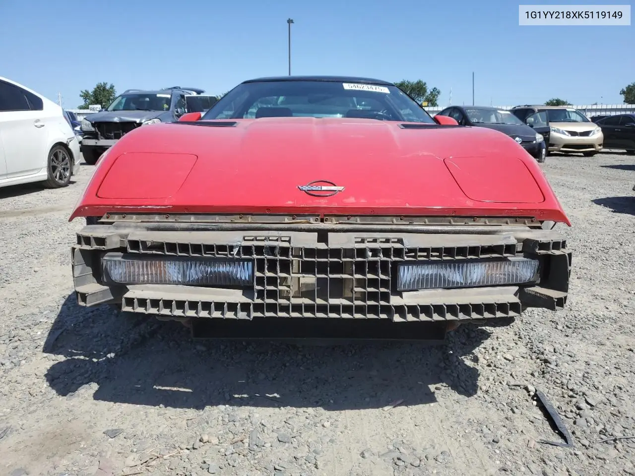 1989 Chevrolet Corvette VIN: 1G1YY218XK5119149 Lot: 54623475