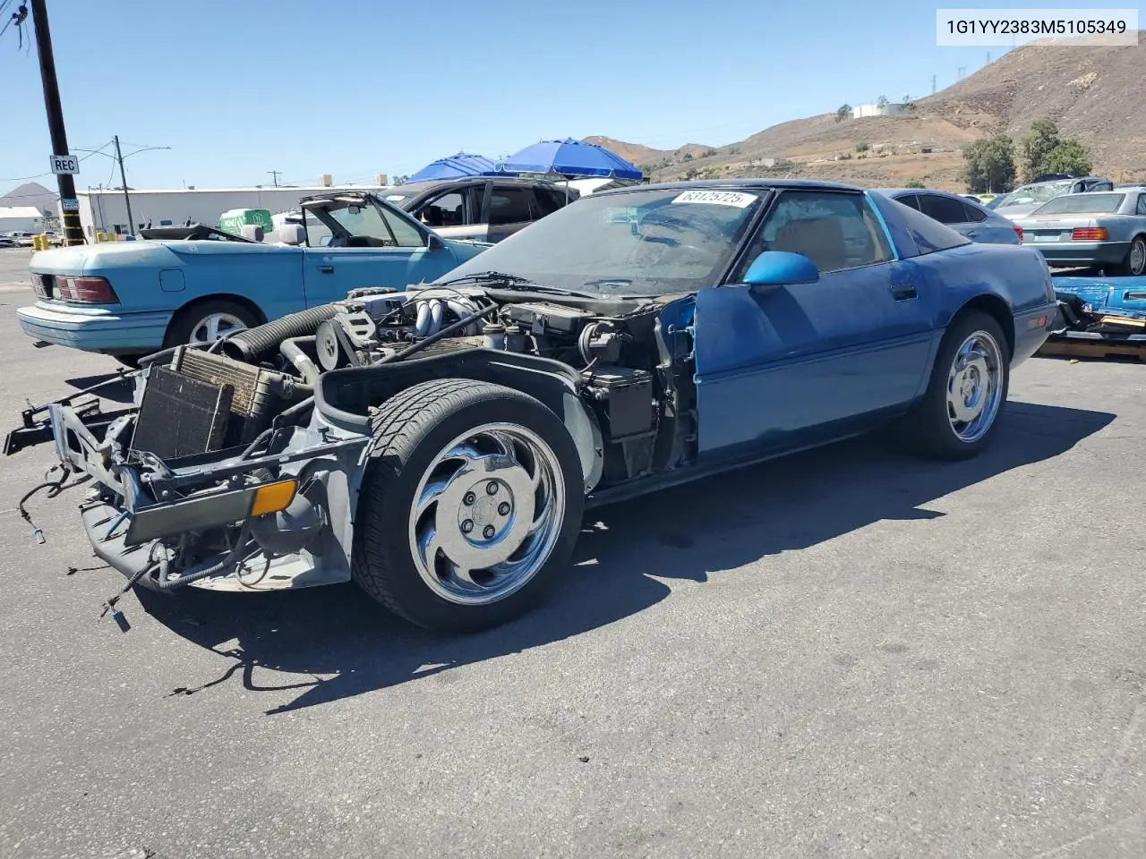 1991 Chevrolet Corvette VIN: 1G1YY2383M5105349 Lot: 63125725