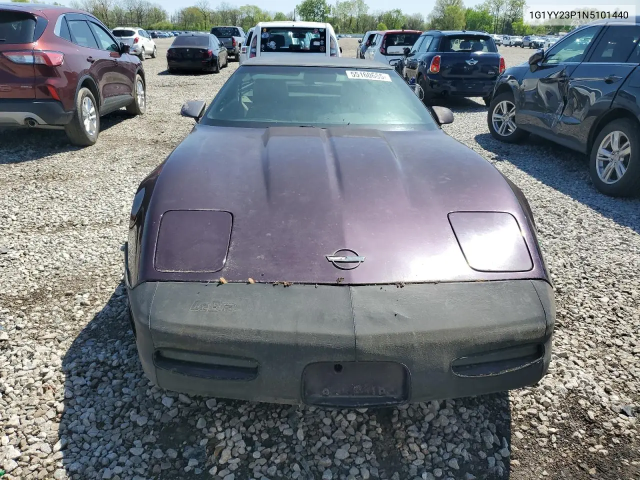 1992 Chevrolet Corvette VIN: 1G1YY23P1N5101440 Lot: 55160665