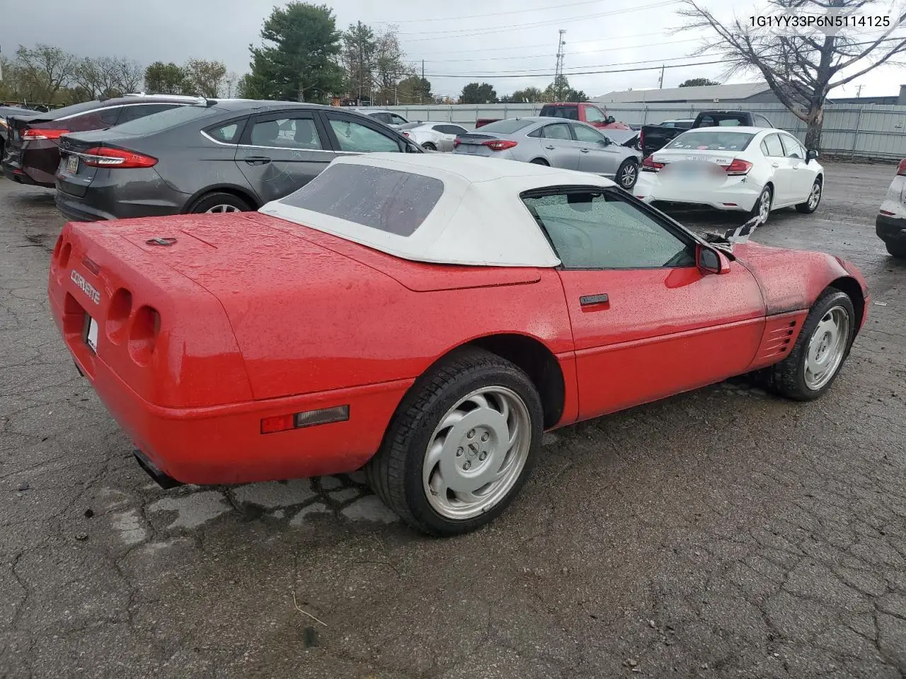 1992 Chevrolet Corvette VIN: 1G1YY33P6N5114125 Lot: 74568724