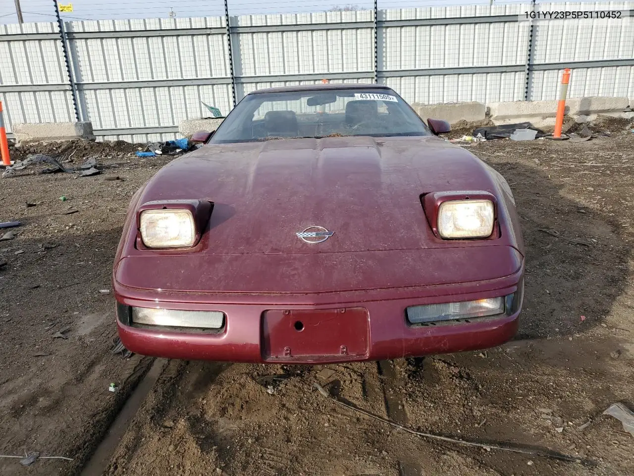 1993 Chevrolet Corvette VIN: 1G1YY23P5P5110452 Lot: 43111505