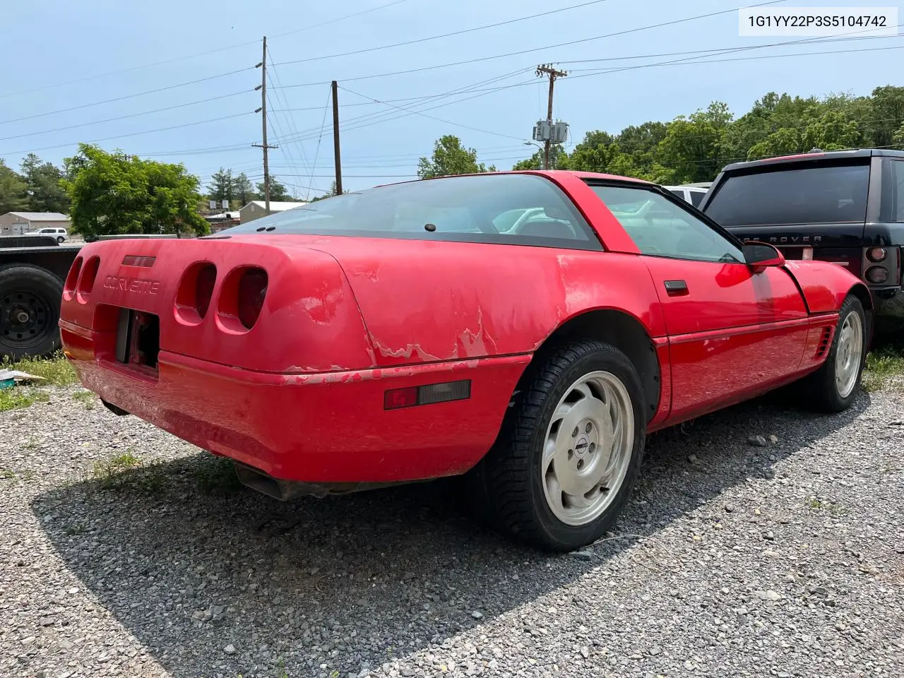 1995 Chevrolet Corvette VIN: 1G1YY22P3S5104742 Lot: 60412655
