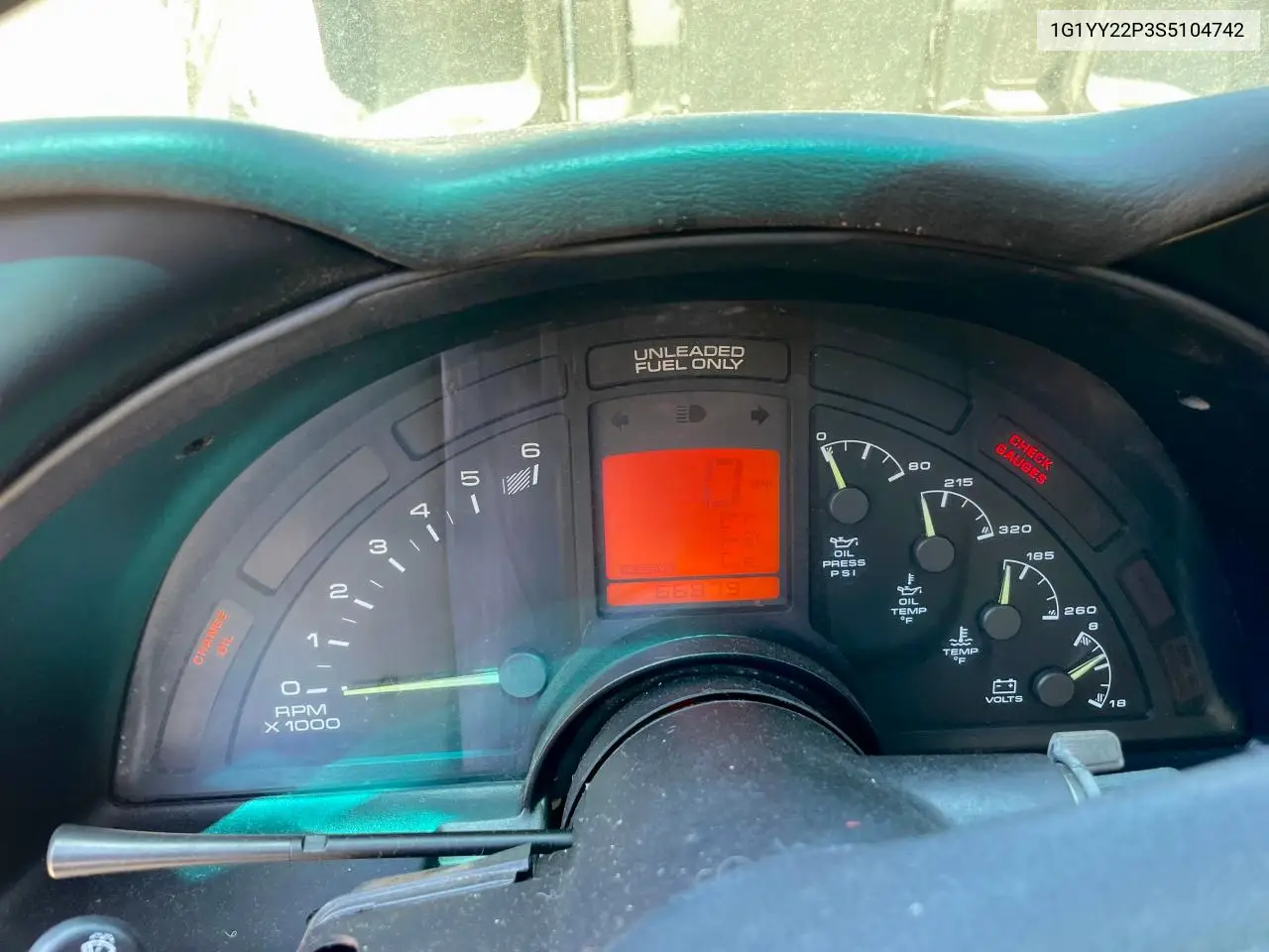 1995 Chevrolet Corvette VIN: 1G1YY22P3S5104742 Lot: 60412655