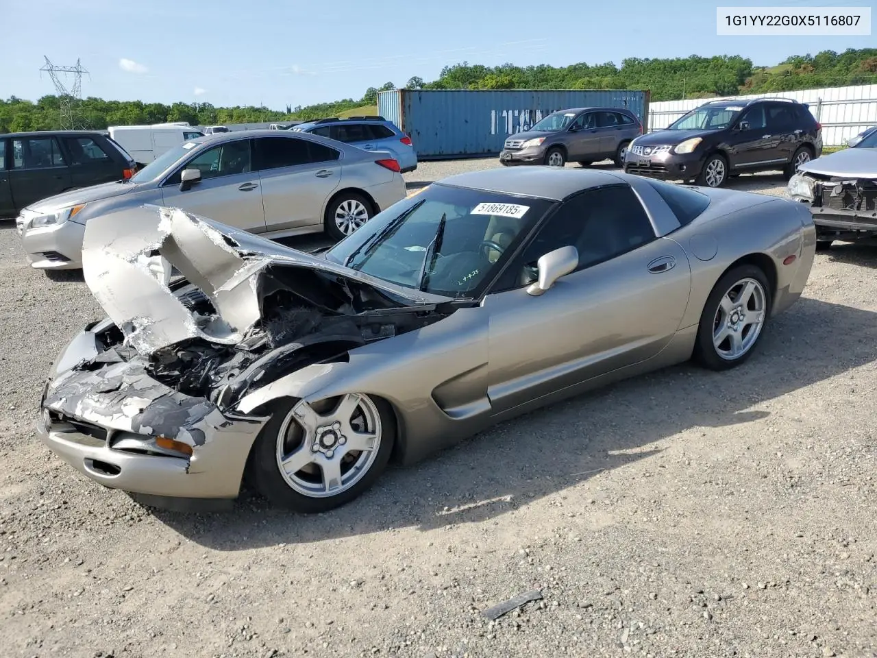 1999 Chevrolet Corvette VIN: 1G1YY22G0X5116807 Lot: 51869185