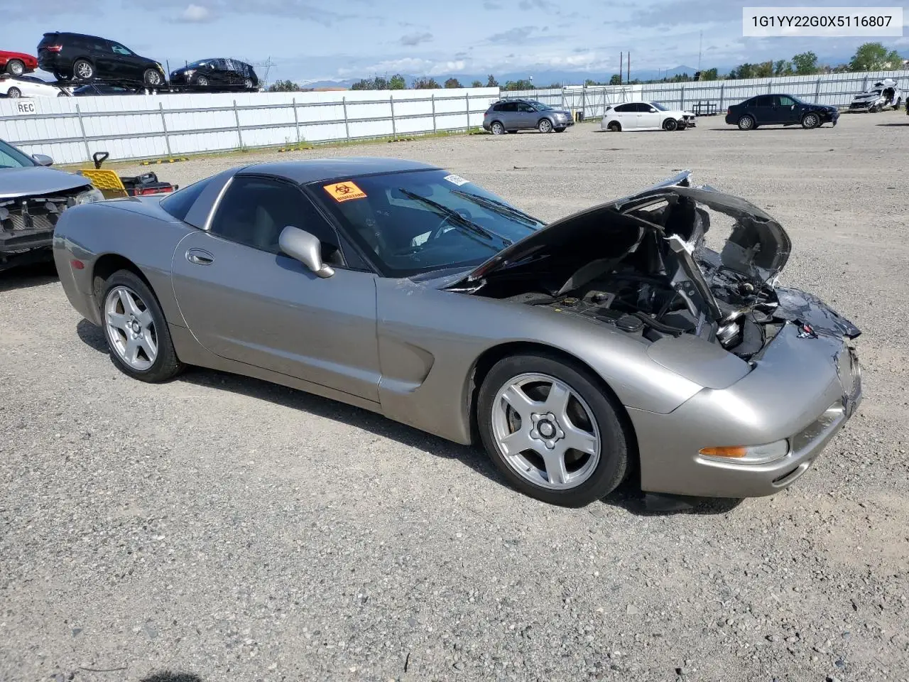 1999 Chevrolet Corvette VIN: 1G1YY22G0X5116807 Lot: 51869185
