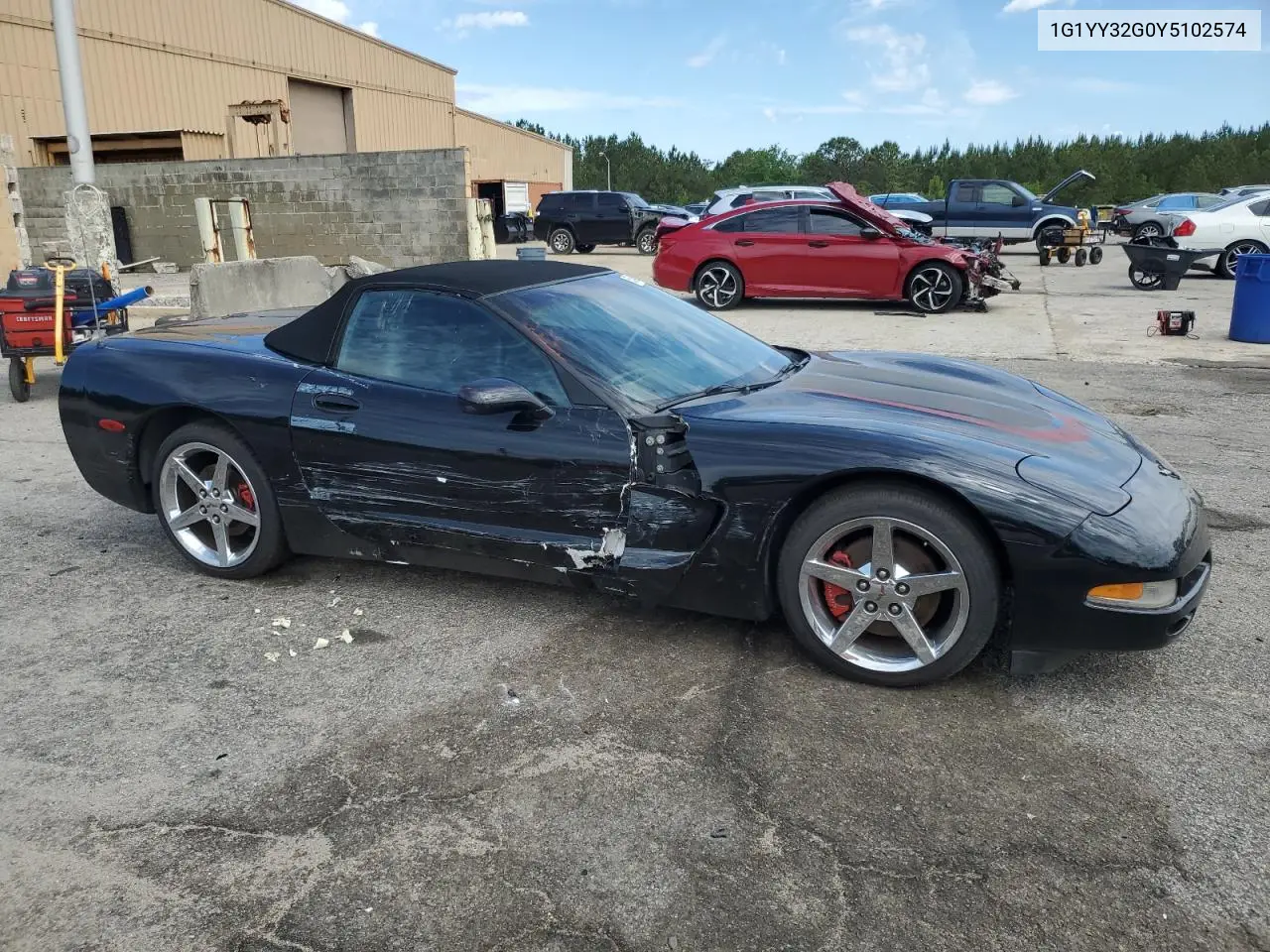 2000 Chevrolet Corvette VIN: 1G1YY32G0Y5102574 Lot: 55460095