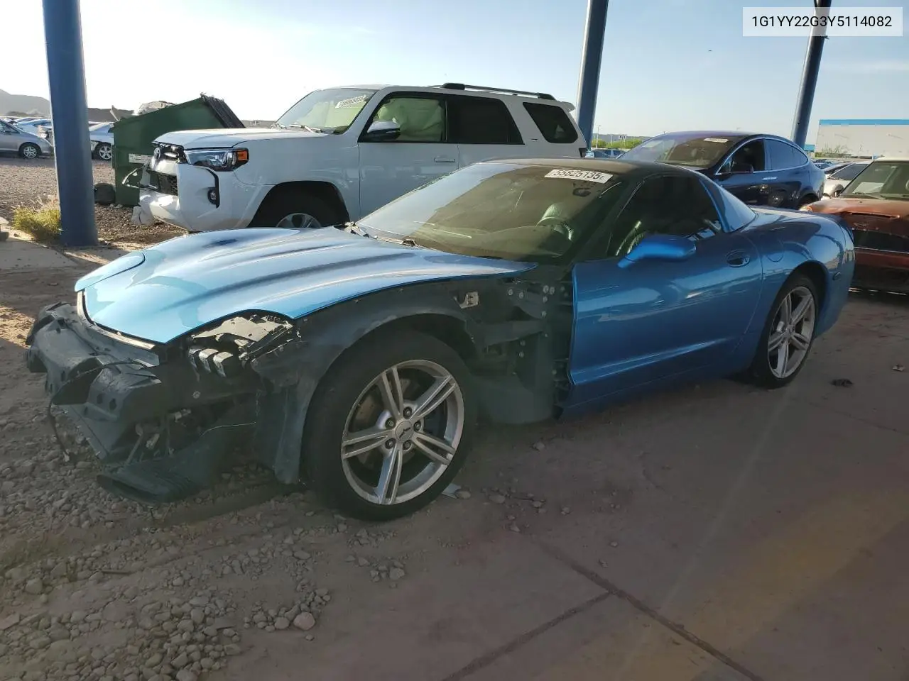 2000 Chevrolet Corvette VIN: 1G1YY22G3Y5114082 Lot: 55825135