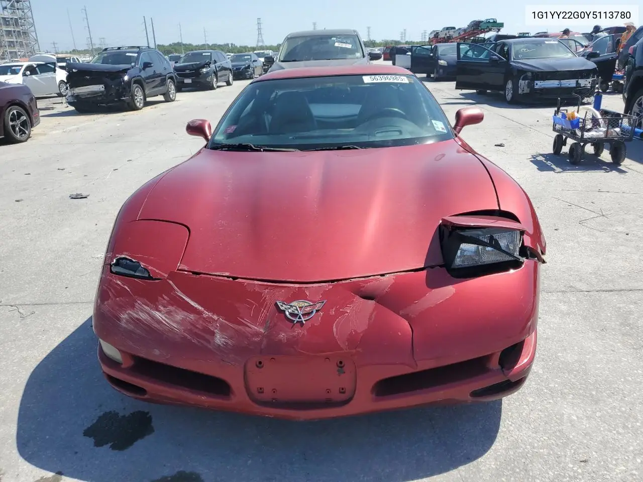 2000 Chevrolet Corvette VIN: 1G1YY22G0Y5113780 Lot: 56396985