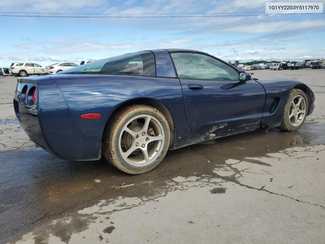 2000 Chevrolet Corvette VIN: 1G1YY22G3Y5117970 Lot: 58543405