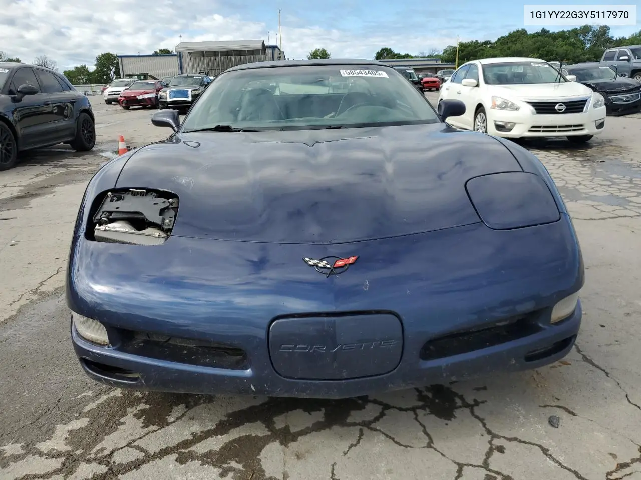 2000 Chevrolet Corvette VIN: 1G1YY22G3Y5117970 Lot: 58543405