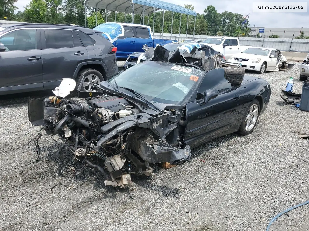 2000 Chevrolet Corvette VIN: 1G1YY32G8Y5126766 Lot: 59595095