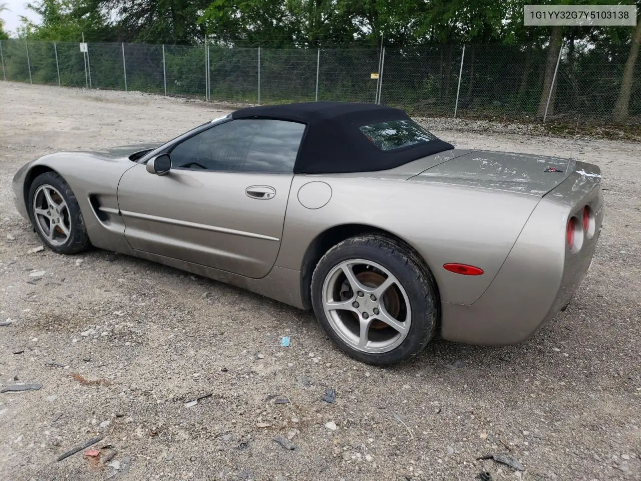 2000 Chevrolet Corvette VIN: 1G1YY32G7Y5103138 Lot: 60211655