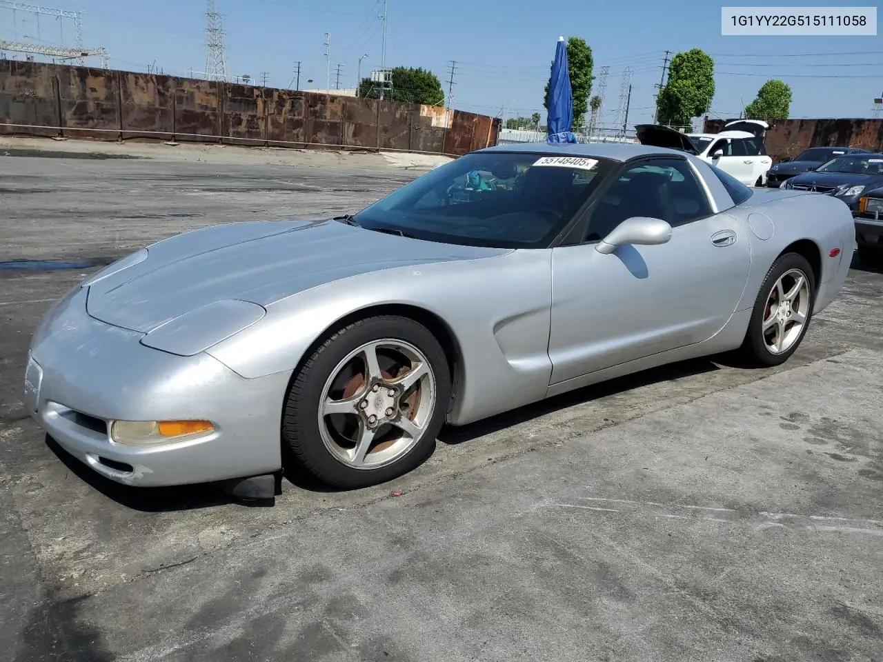 2001 Chevrolet Corvette VIN: 1G1YY22G515111058 Lot: 55148405