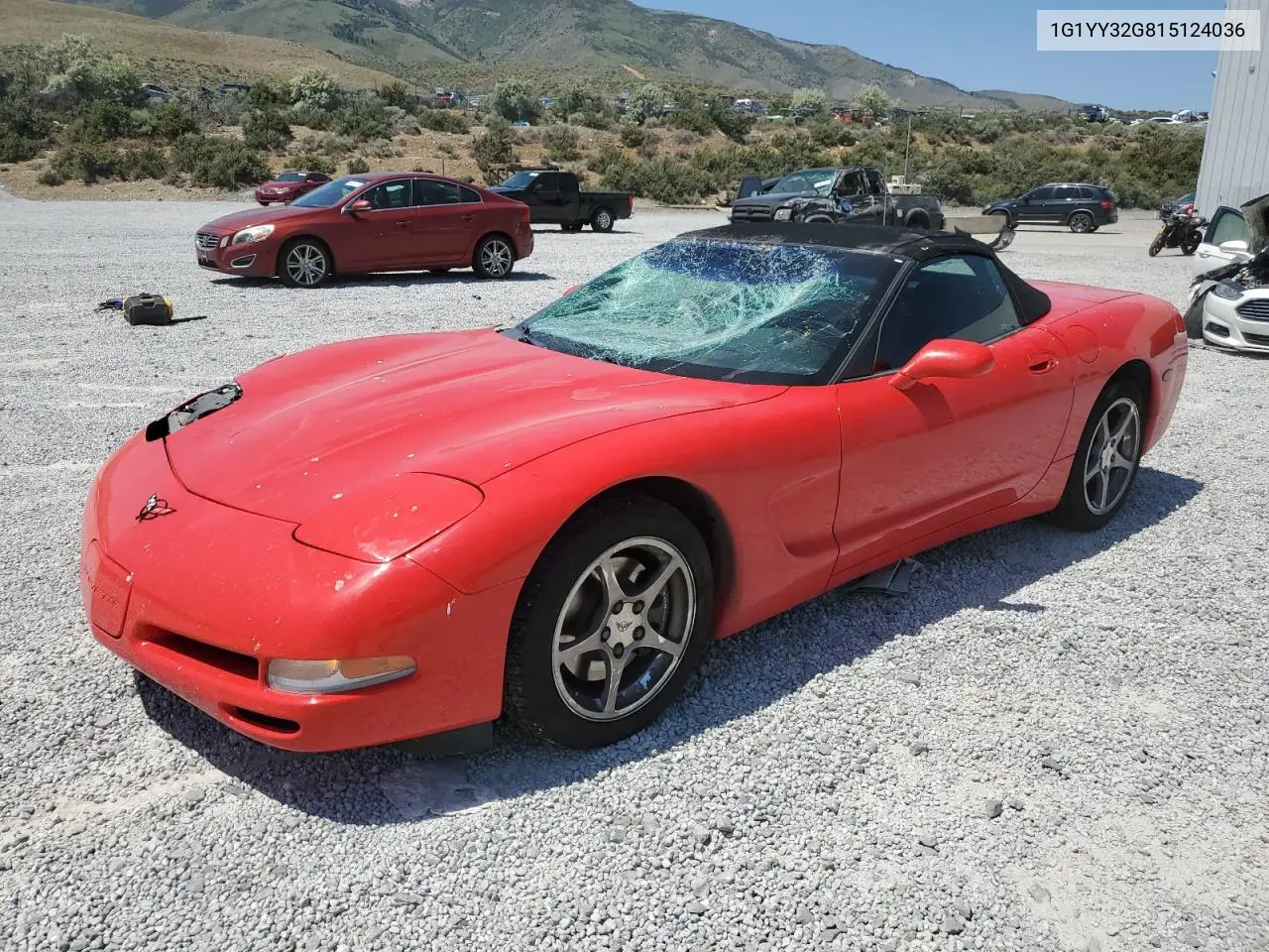 2001 Chevrolet Corvette VIN: 1G1YY32G815124036 Lot: 59592255