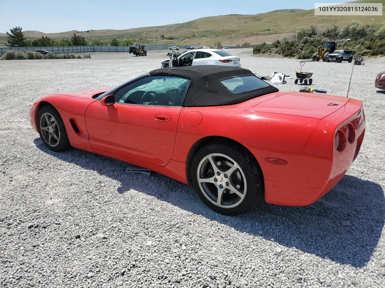 2001 Chevrolet Corvette VIN: 1G1YY32G815124036 Lot: 59592255