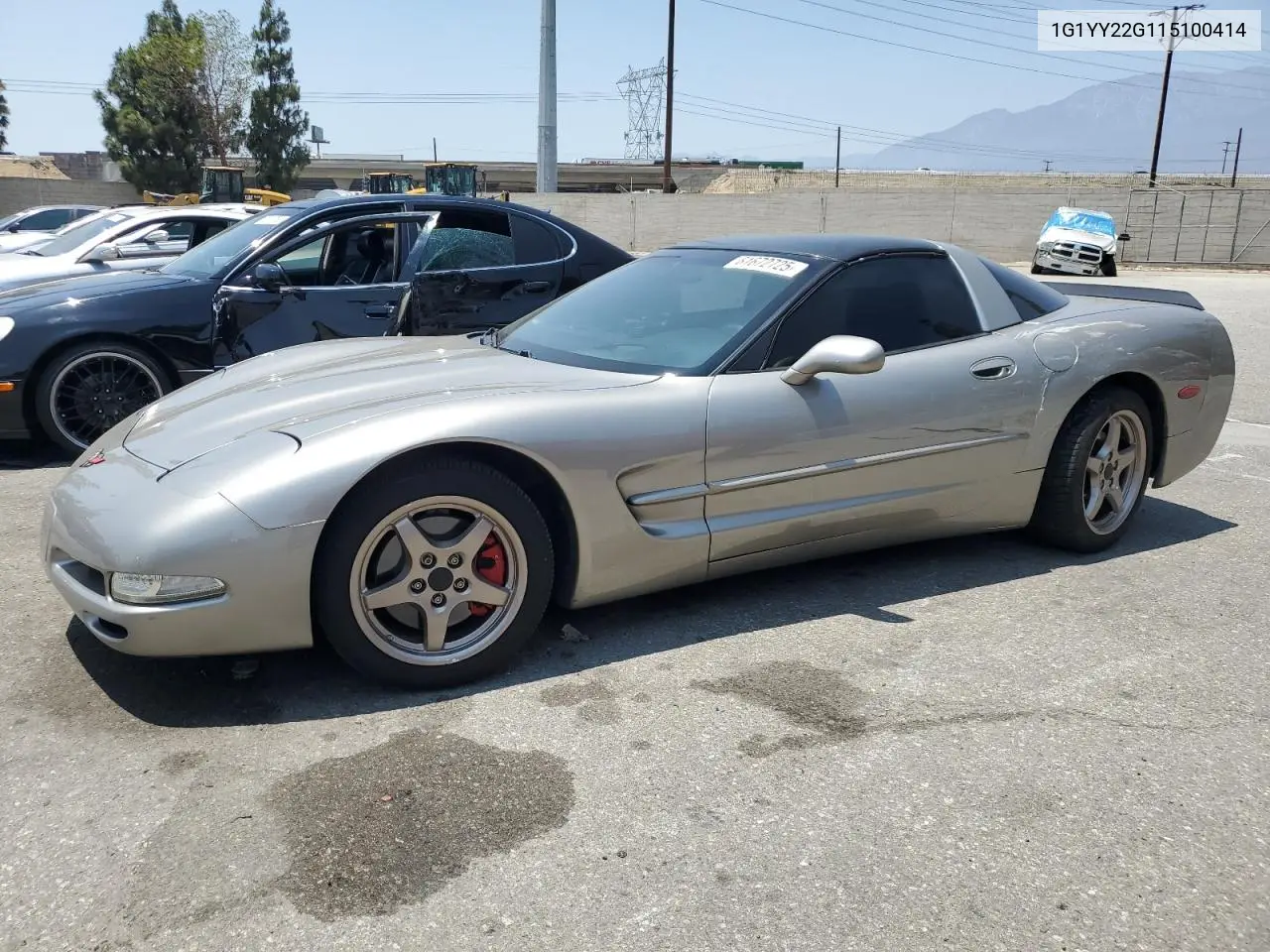 2001 Chevrolet Corvette VIN: 1G1YY22G115100414 Lot: 61672725