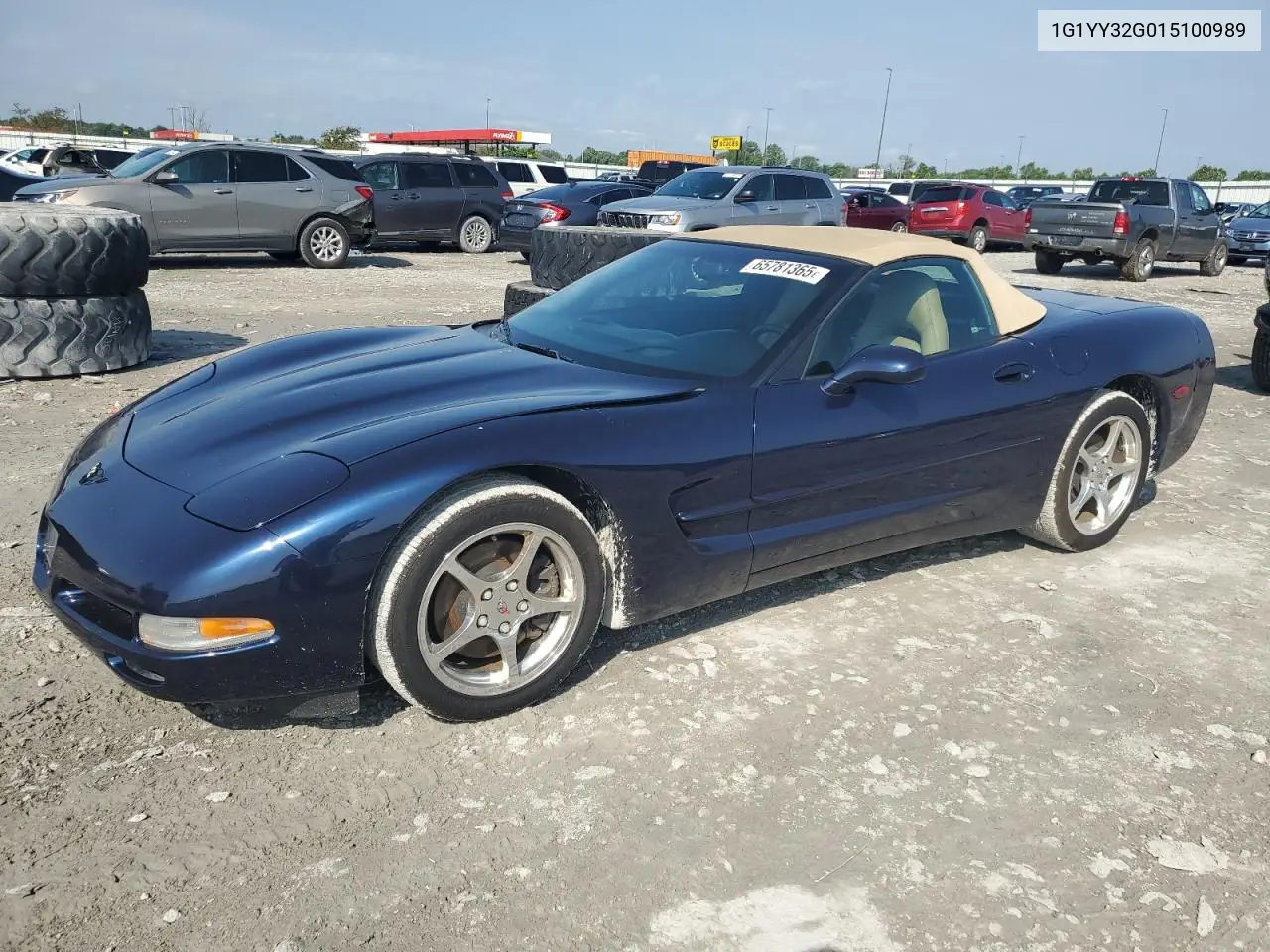 2001 Chevrolet Corvette VIN: 1G1YY32G015100989 Lot: 65781365