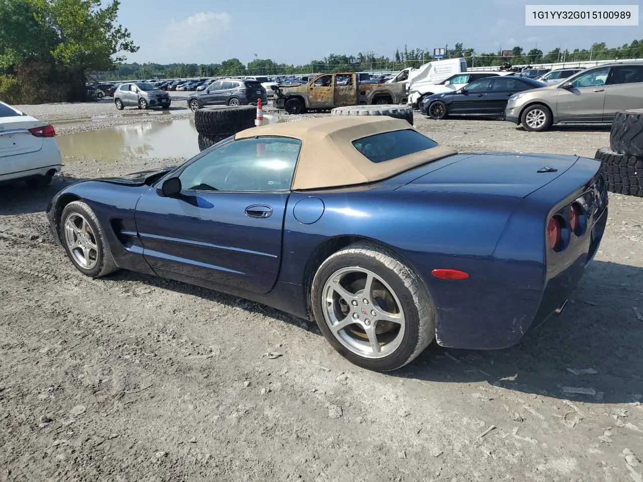 2001 Chevrolet Corvette VIN: 1G1YY32G015100989 Lot: 65781365