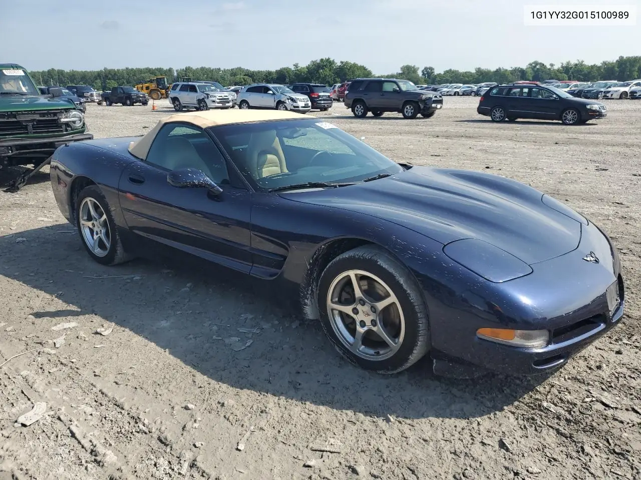 2001 Chevrolet Corvette VIN: 1G1YY32G015100989 Lot: 65781365