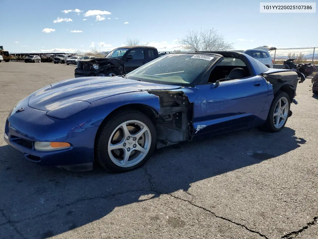 2002 Chevrolet Corvette VIN: 1G1YY22G025107386 Lot: 49620905