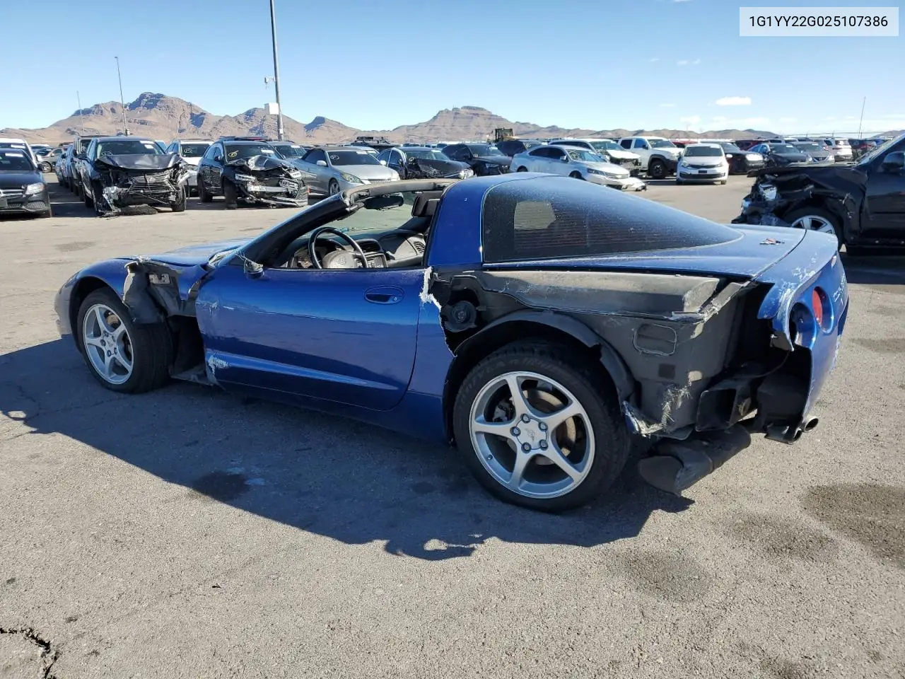 2002 Chevrolet Corvette VIN: 1G1YY22G025107386 Lot: 49620905