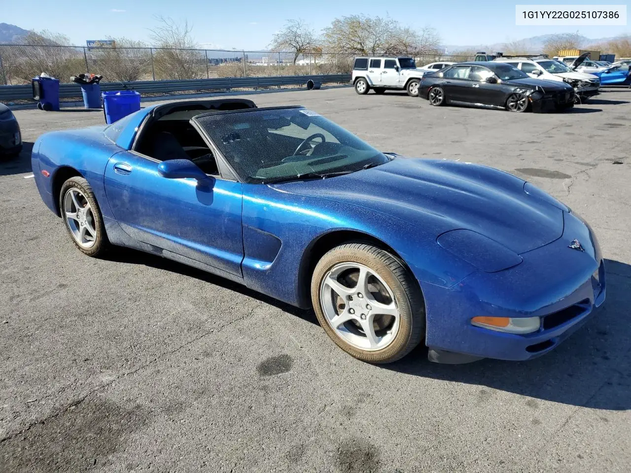 2002 Chevrolet Corvette VIN: 1G1YY22G025107386 Lot: 49620905