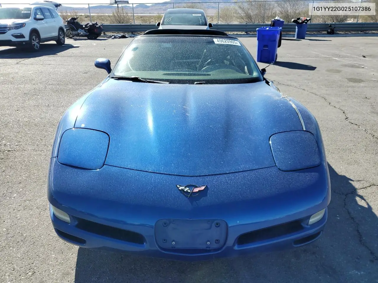 2002 Chevrolet Corvette VIN: 1G1YY22G025107386 Lot: 49620905