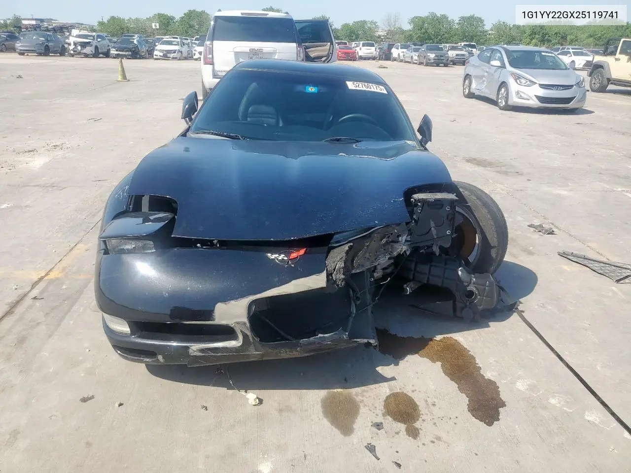 2002 Chevrolet Corvette VIN: 1G1YY22GX25119741 Lot: 52760175
