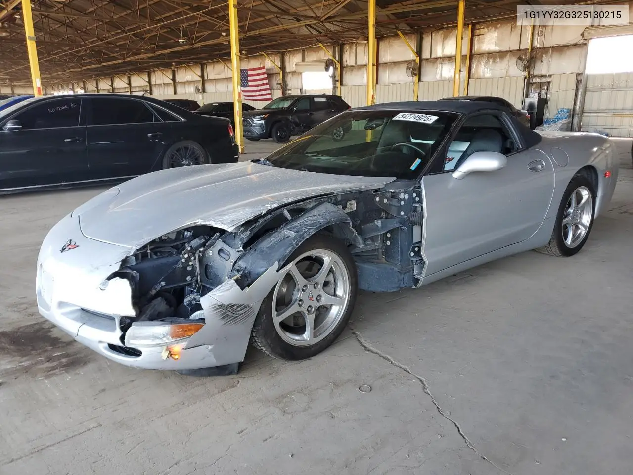 2002 Chevrolet Corvette VIN: 1G1YY32G325130215 Lot: 54774925