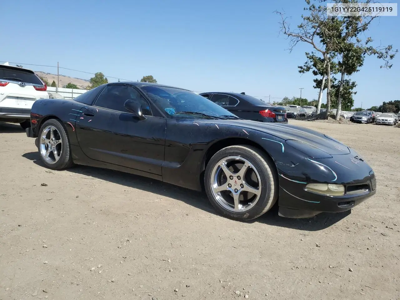 2002 Chevrolet Corvette VIN: 1G1YY22G425119119 Lot: 60237275