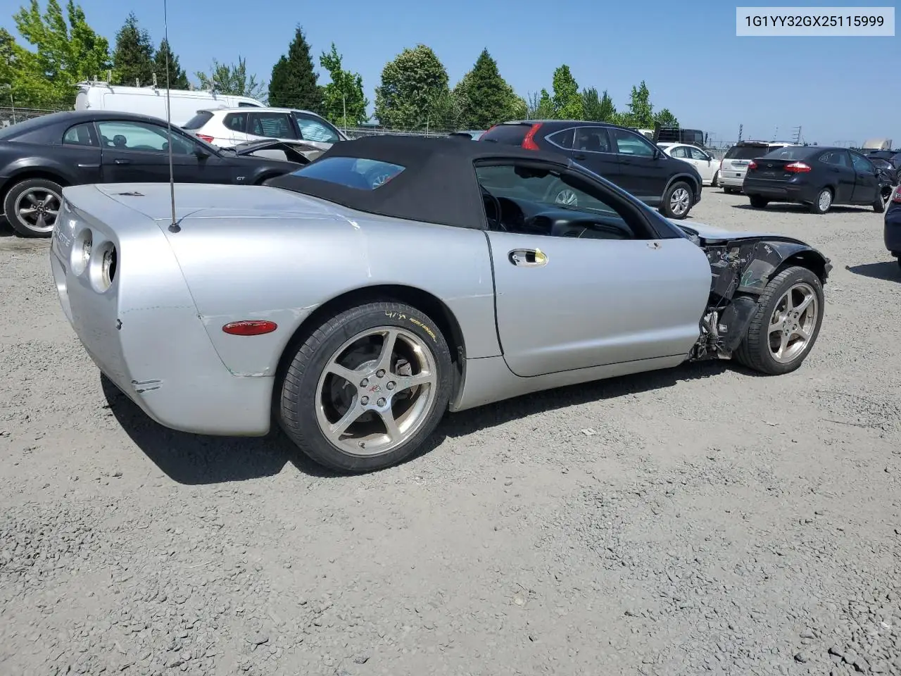 2002 Chevrolet Corvette VIN: 1G1YY32GX25115999 Lot: 60707625