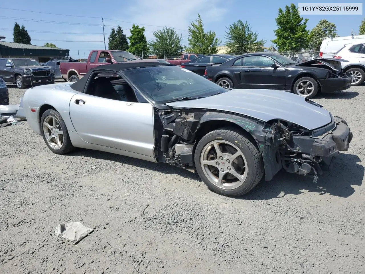 2002 Chevrolet Corvette VIN: 1G1YY32GX25115999 Lot: 60707625