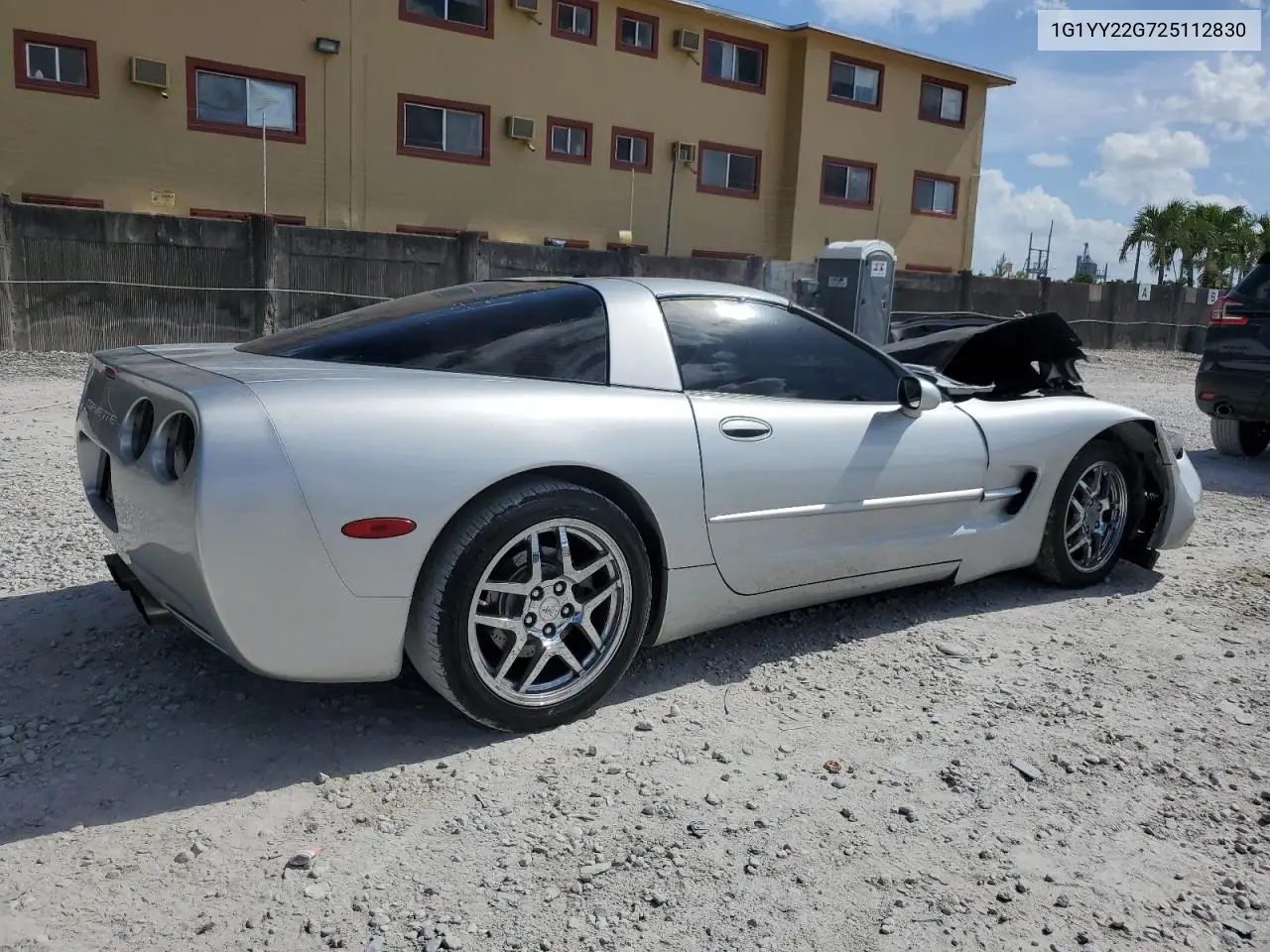2002 Chevrolet Corvette VIN: 1G1YY22G725112830 Lot: 61101095