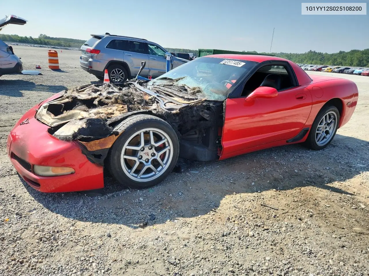 2002 Chevrolet Corvette Z06 VIN: 1G1YY12S025108200 Lot: 63517485