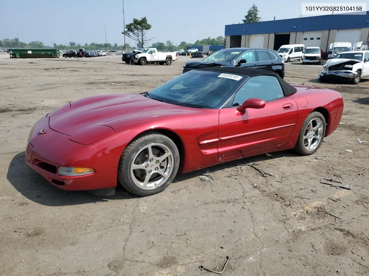 2002 Chevrolet Corvette VIN: 1G1YY32G825104158 Lot: 65009245