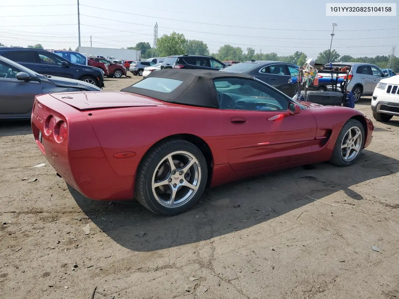 2002 Chevrolet Corvette VIN: 1G1YY32G825104158 Lot: 65009245