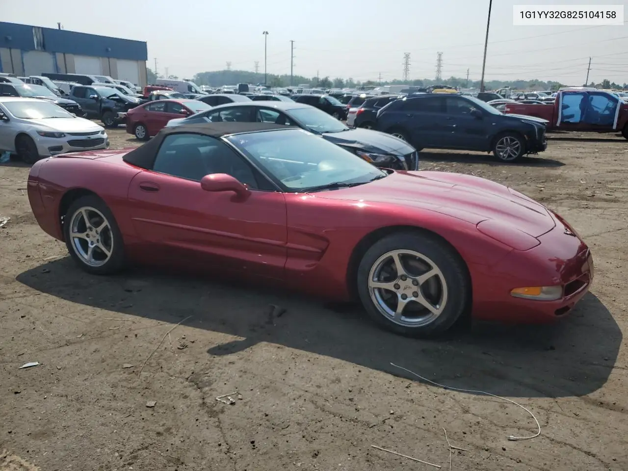 2002 Chevrolet Corvette VIN: 1G1YY32G825104158 Lot: 65009245