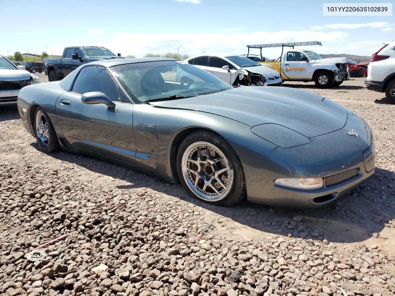 2003 Chevrolet Corvette VIN: 1G1YY22G635102839 Lot: 48801535